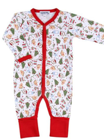 Magnolia Baby White w/ Red Finish Cookie Exchange Playsuit
