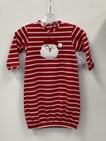 The Bailey Boys Red/White Striped Gown w/Santa OS