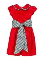 The Bailey Boys Holly Plaid/Red Corduroy Dress