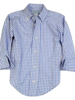 Funtasia Too L/S Blue & White Windowpane Shirt