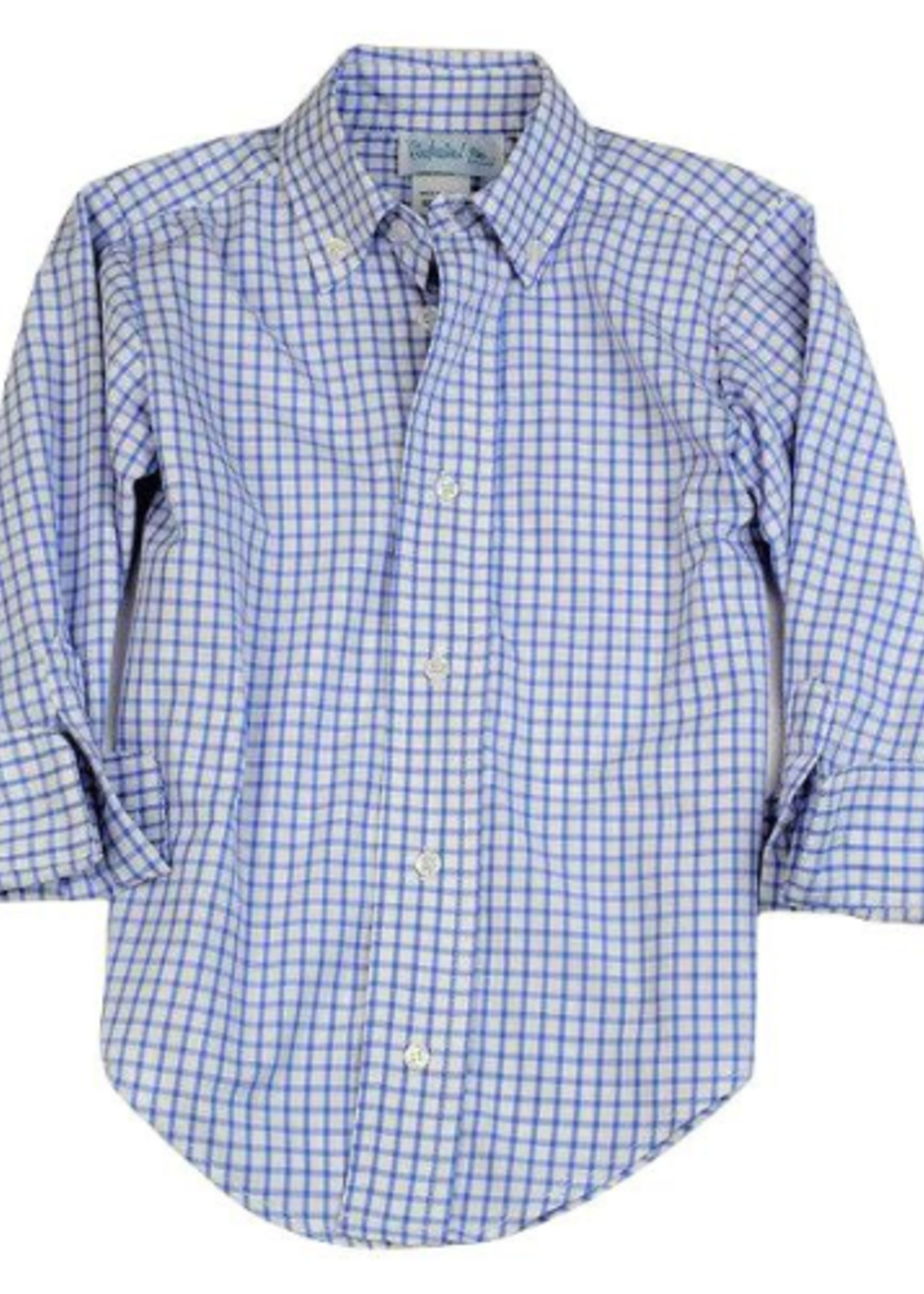 Funtasia Too L/S Blue & White Windowpane Shirt
