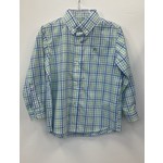 J. Bailey Blue/Green L/S Button Shirt 2T