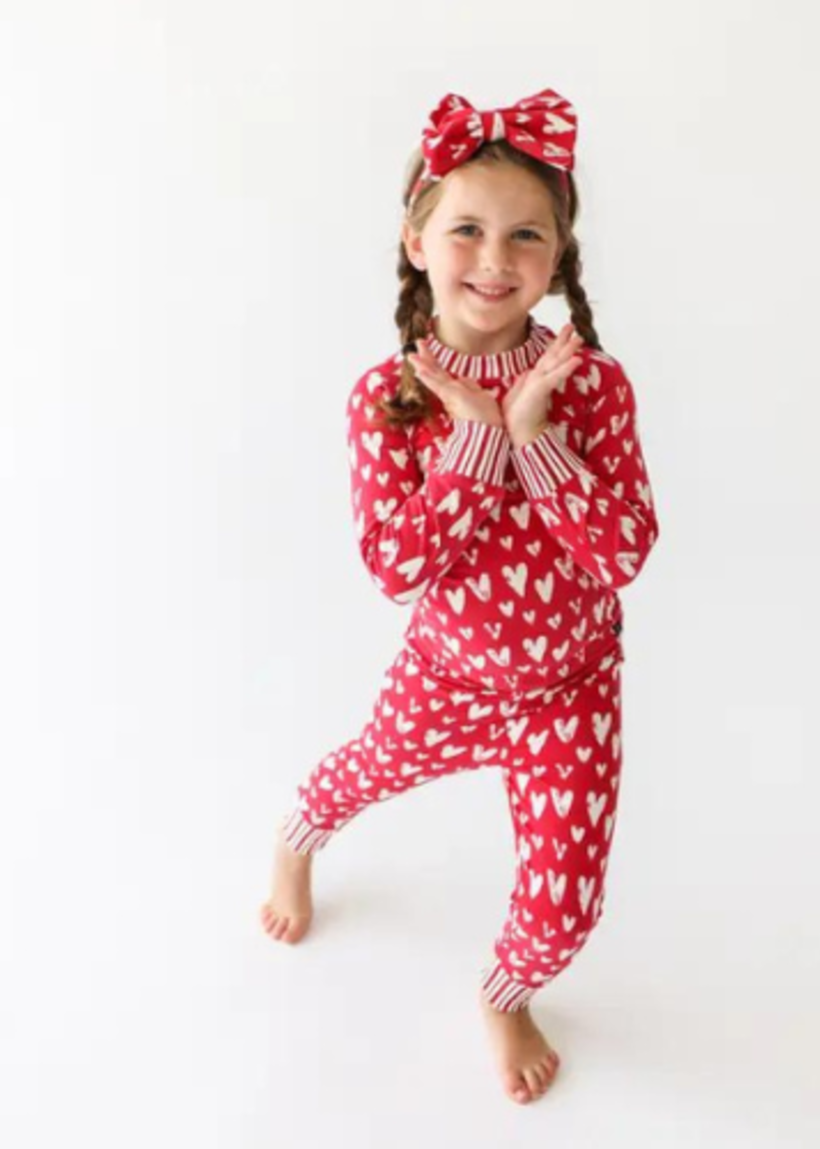 Lola & Taylor Cotton Kids Lot's of Love Pajama Set