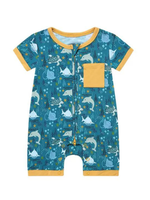 Emerson and Friends Ocean Friends Bamboo Shortie Romper