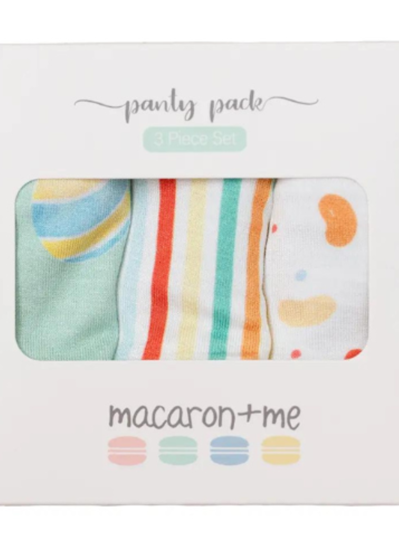 Macaron + Me Easter Eggs & Jelly Bean Stripes Panty Pack