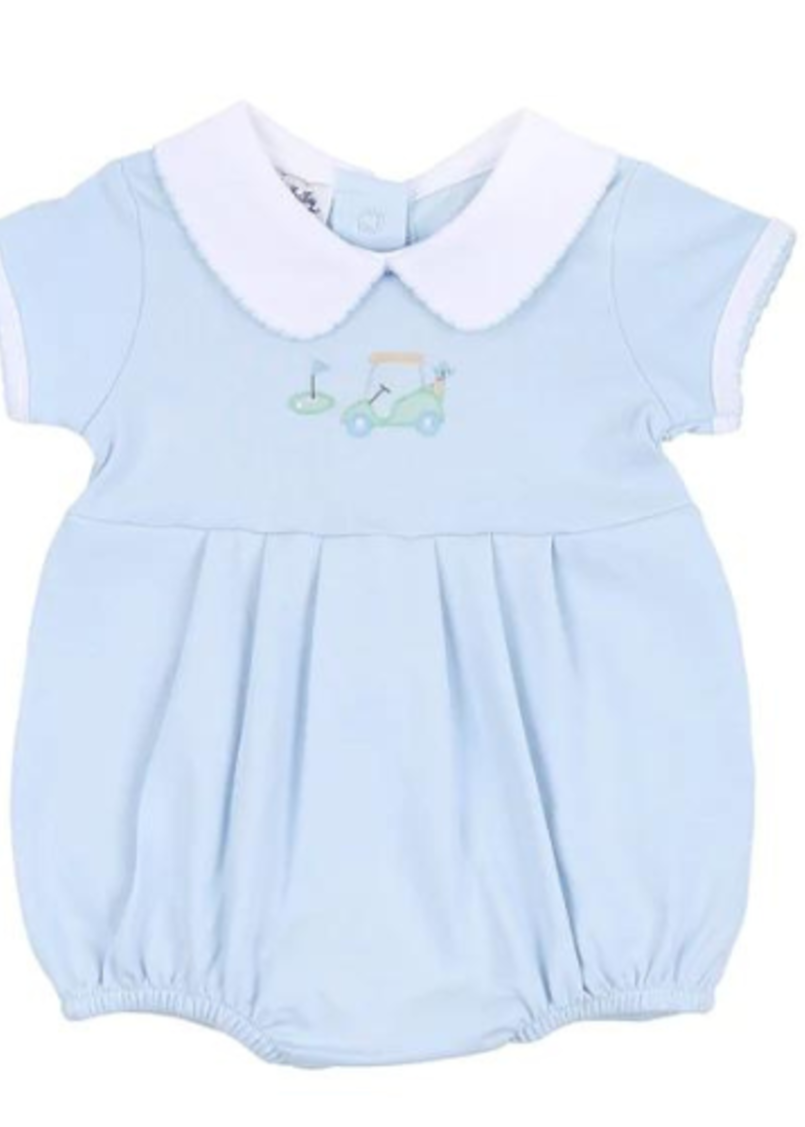 Magnolia Baby Blue On the Green Embroidered Collared Bubble