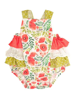 Haute Baby Poppy Garden Sunsuit