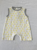 Magnolia Baby Yellow Hatchlings Printed Short Playsuit