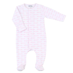 Magnolia Baby Pink Little Sister Printed Zipped Footie