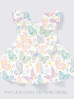 Little Snuggles Blush Butterflies Flutter Dress