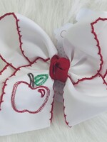 Beyond Creations Apple Outline 5.5" XL Bow-ECKE-029