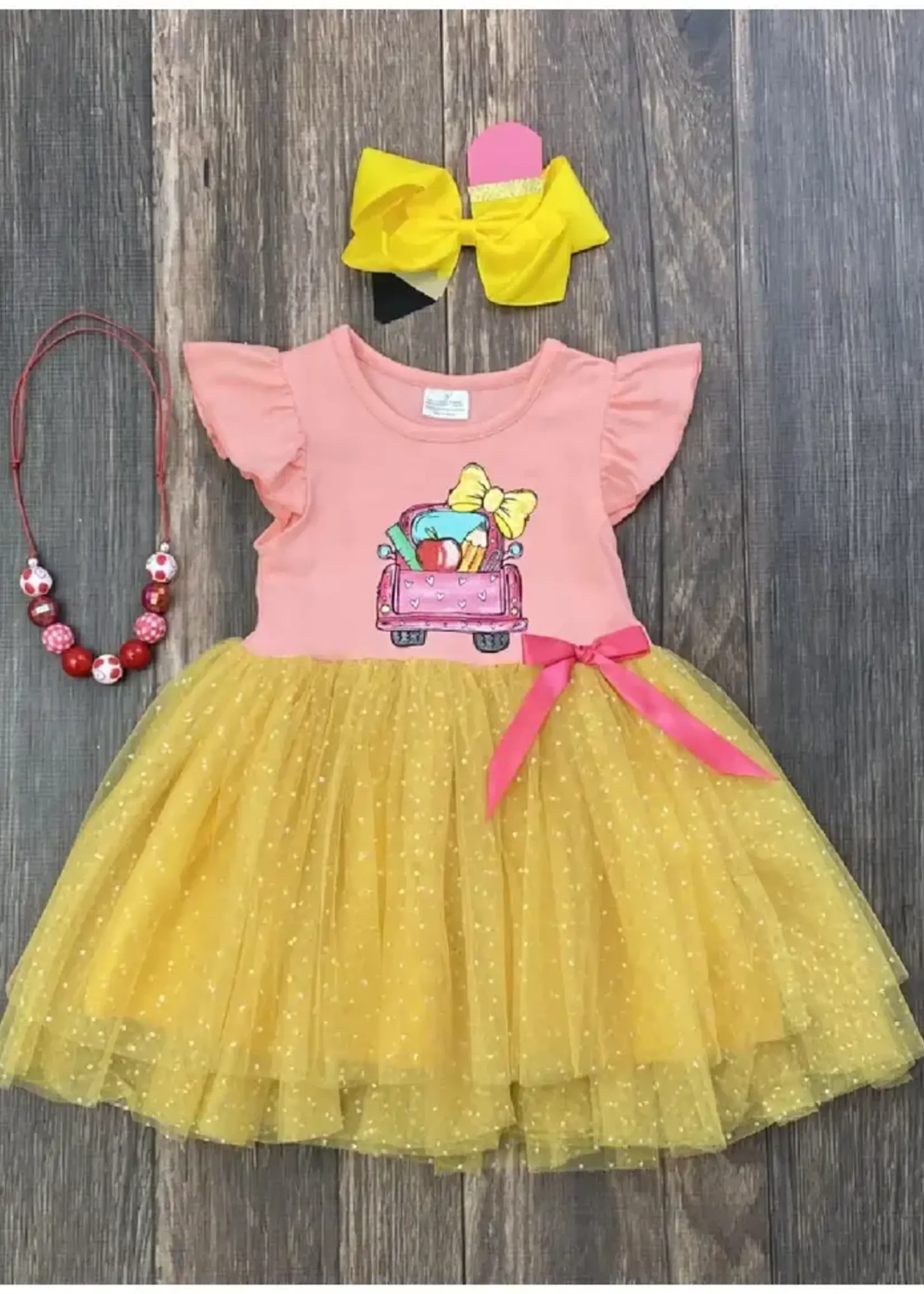 The Hair Bow Company Back TuTu School Dress