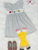 The Hair Bow Company School Supplies Rule-Striped Dress