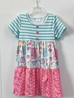 The Hair Bow Company Backpack To School Tiered Dress