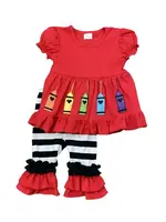 The Hair Bow Company School Crayons Outfit