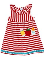 The Bailey Boys Back-to-School Red/White Stripe Knit Dress