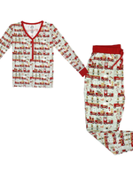 Emerson and Friends Christmas Train L/S Bamboo 2 PC Women's Pajama