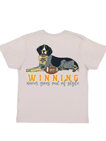 Magnolia Mudbugs Preppy Coonhound Grey Tee