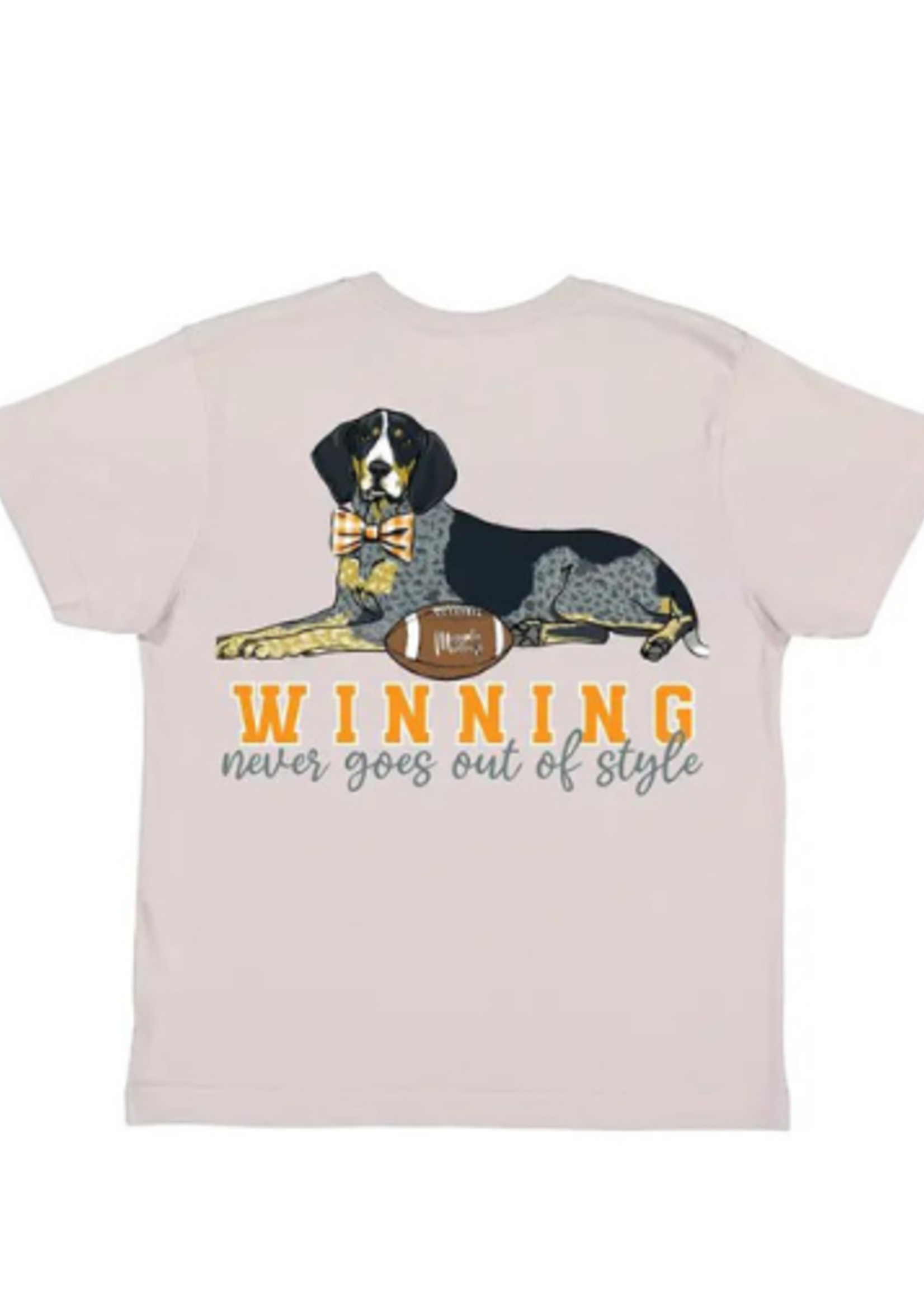 Magnolia Mudbugs Preppy Coonhound Grey Tee