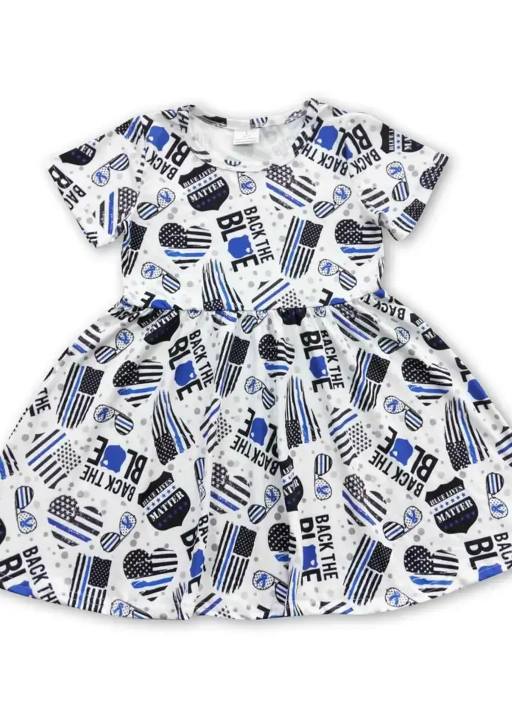 Kids Charm Online Back The Blue Twirl Dress(F'23)