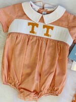 Southern Saturday UT Smocked Shortall-Orange/White (F'23)