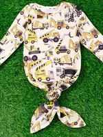 Kids Charm Online Construction Printed Infant Gown (F'23)