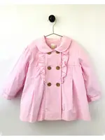 Petit Ami Pink Double Breasted Coat w/ Ruffle (F'23)