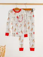 Nola Tawk Oh Deer! Christmas Is Here Organic Cotton PJ Set