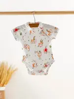 Nola Tawk Oh Deer! Christmas is Here Organic Cotton Onesie