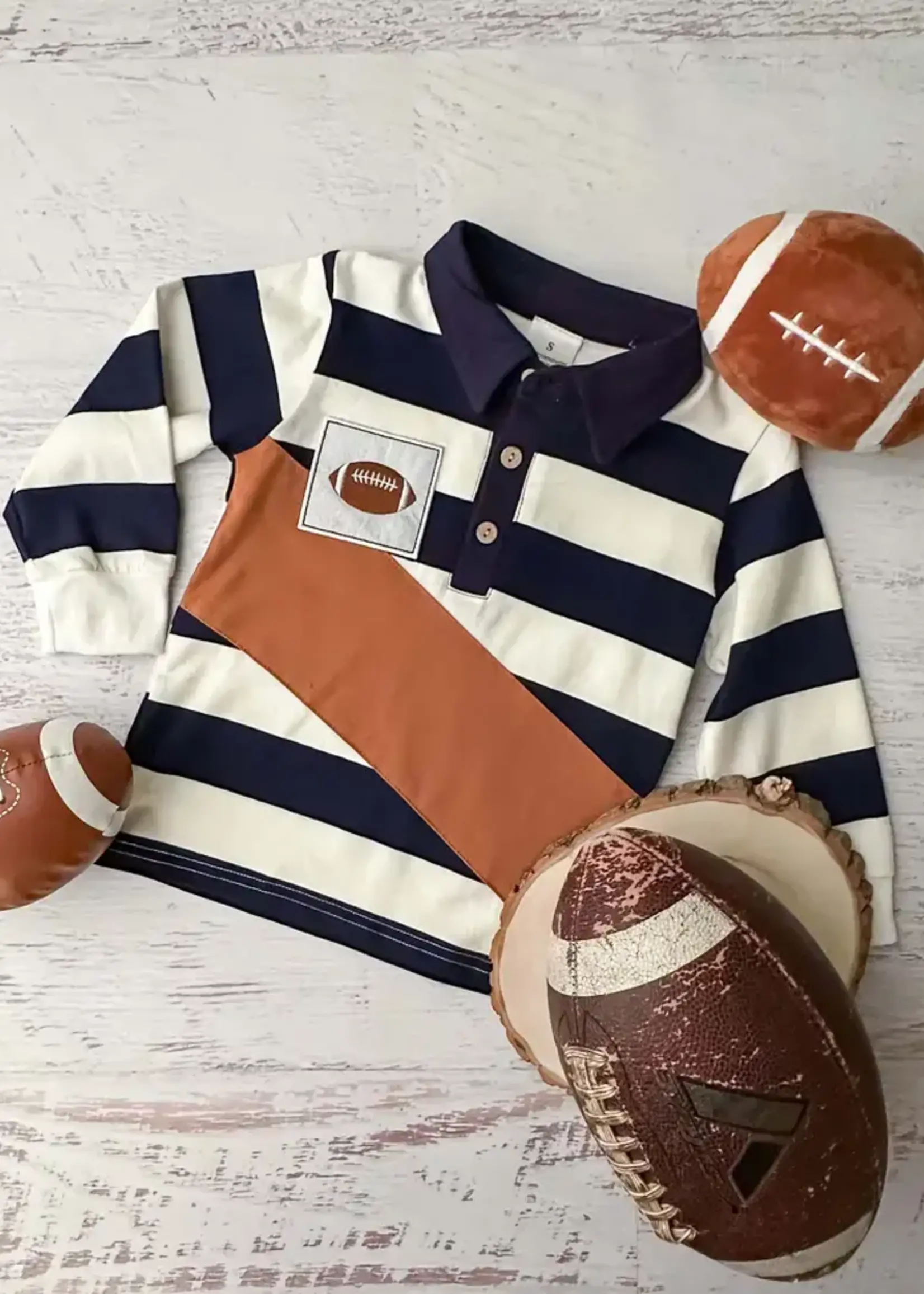 The Hair Bow Company Preppy Football Crewneck (F'23)