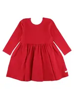 Ruffle Butts Red Knit L/S Twirl Dress (F'23)