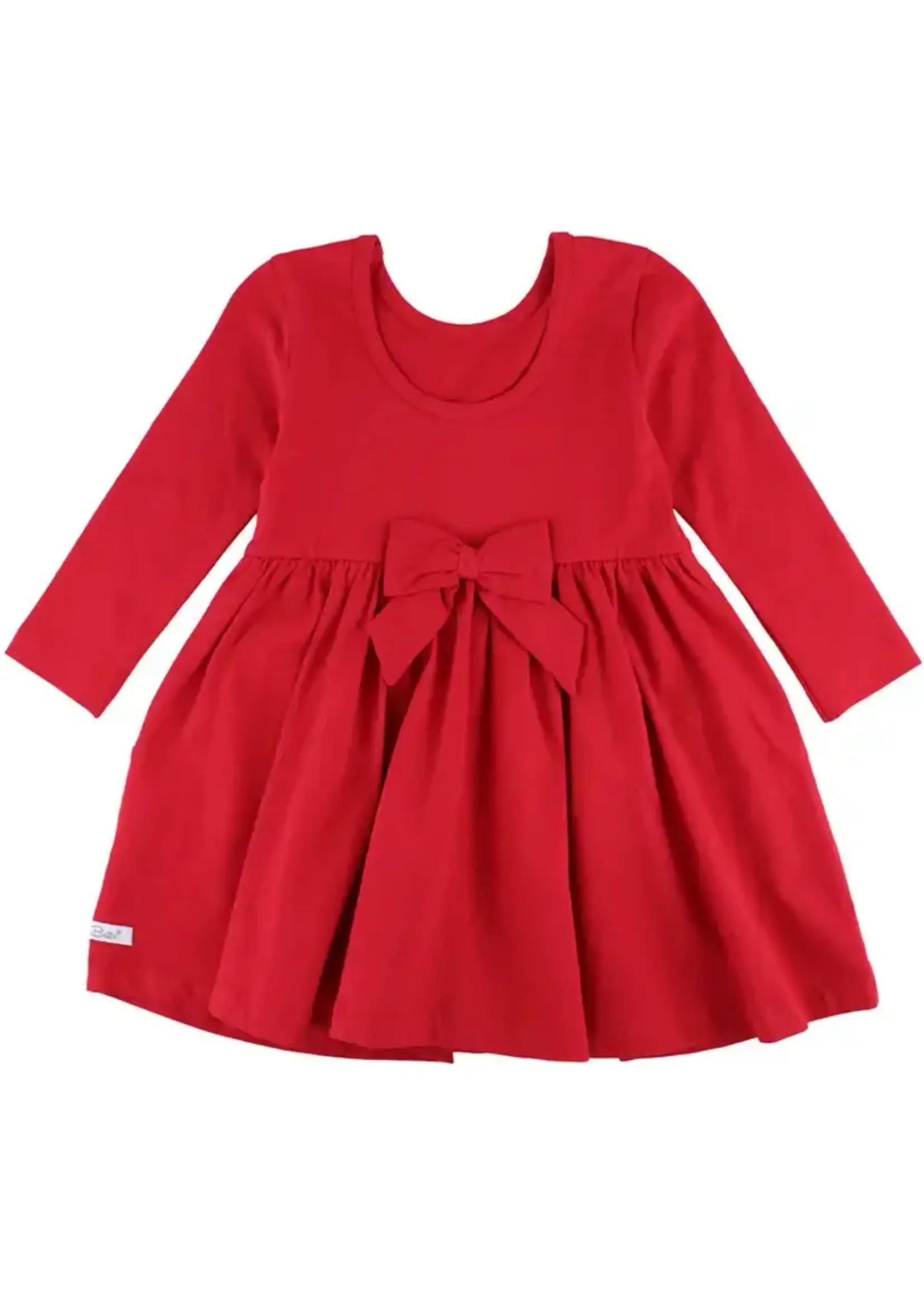 Ruffle Butts Red Knit L/S Twirl Dress (F'23)