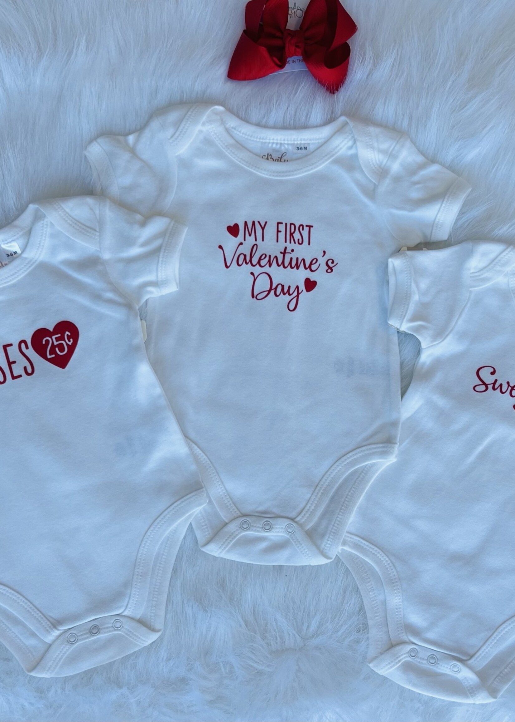 Baby Ganz Valentines Onesie-3/6M (W'24)