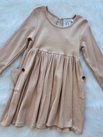 Swoon Baby Muave Ribbed Dress