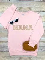 The Hair Bow Company Mommy & Me 'Mama" Pink L/S Top (W'24)