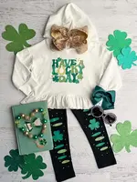 The Hair Bow Company 'Have A Lucky Day' Hoodie Set