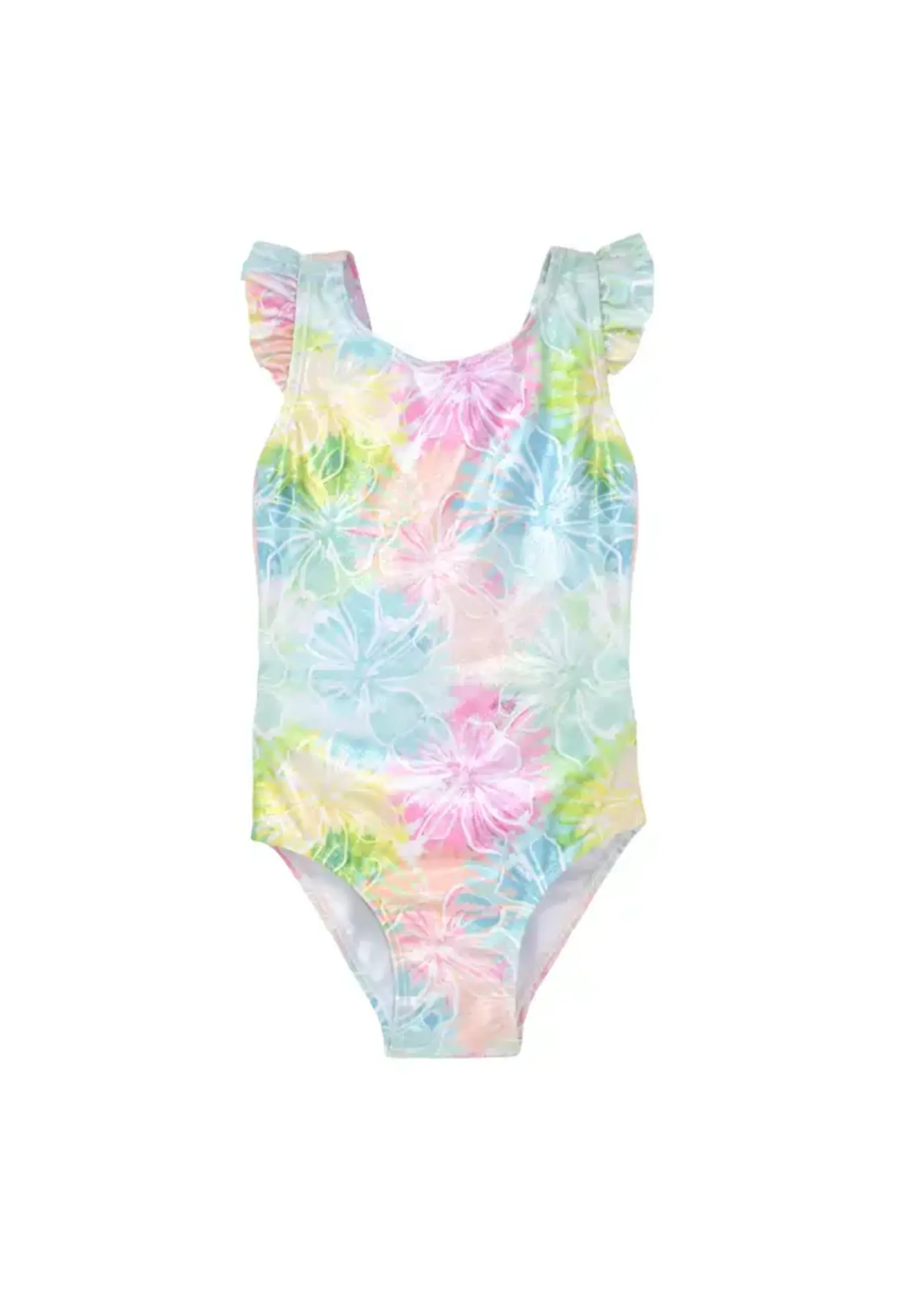 Flap Happy Hibiscus Blooms Lili Ruffle Swimsuit