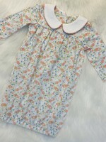 Sage & Lilly 8384-Peach Floral Baby Gown (S'24)