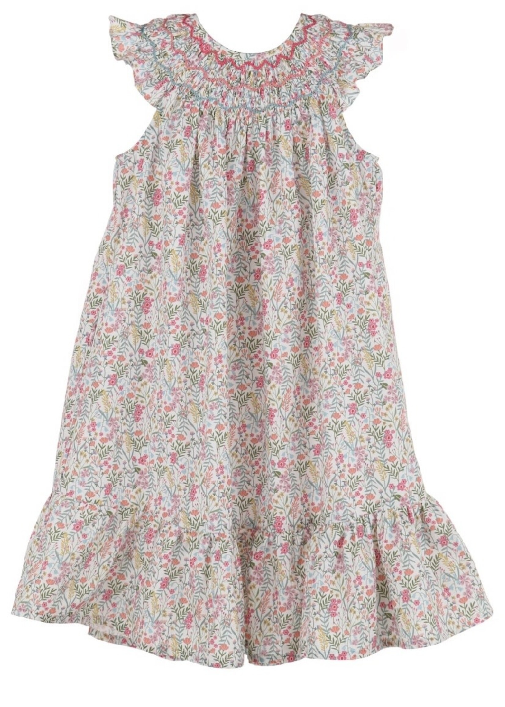 Gabby Girl Fuschia Crystal Floral Dress-G2021 (S'24)