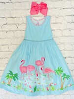 Flamingo Embroidered Dress-CK4746(S'24)