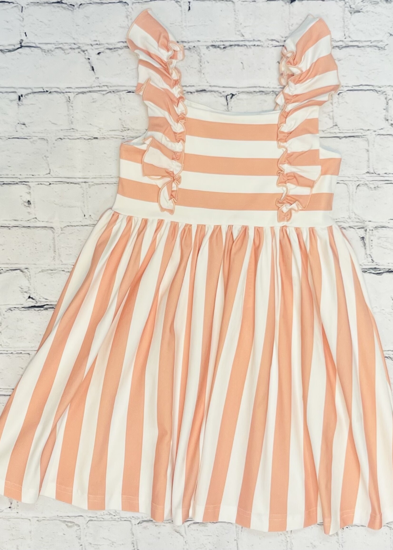 Serendipity Peony Pink Stripe Dress-2480 (S'24)