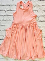 Swoon Baby Bamboo Rose Pink Pocket Dress-SBS24107 (S'24)