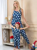 Mia Belle Girls Starry Night Jumpsuit -Mommy & Me (S'24)