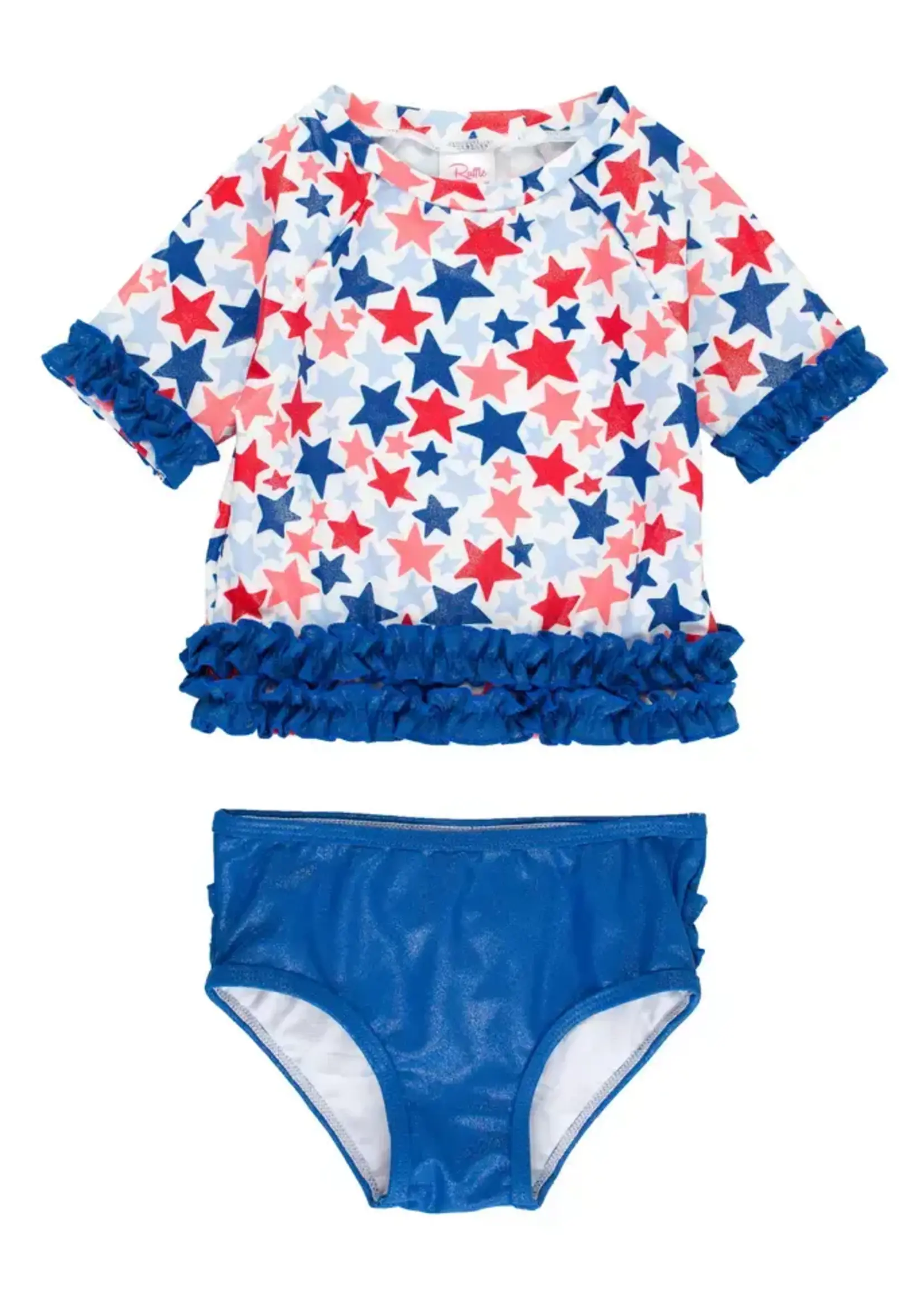 Ruffle Butts Shimmer Star Spangled S/S 2PC (S’24)