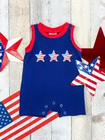 The Hair Bow Company All American Boys Infant Romper (S'24)