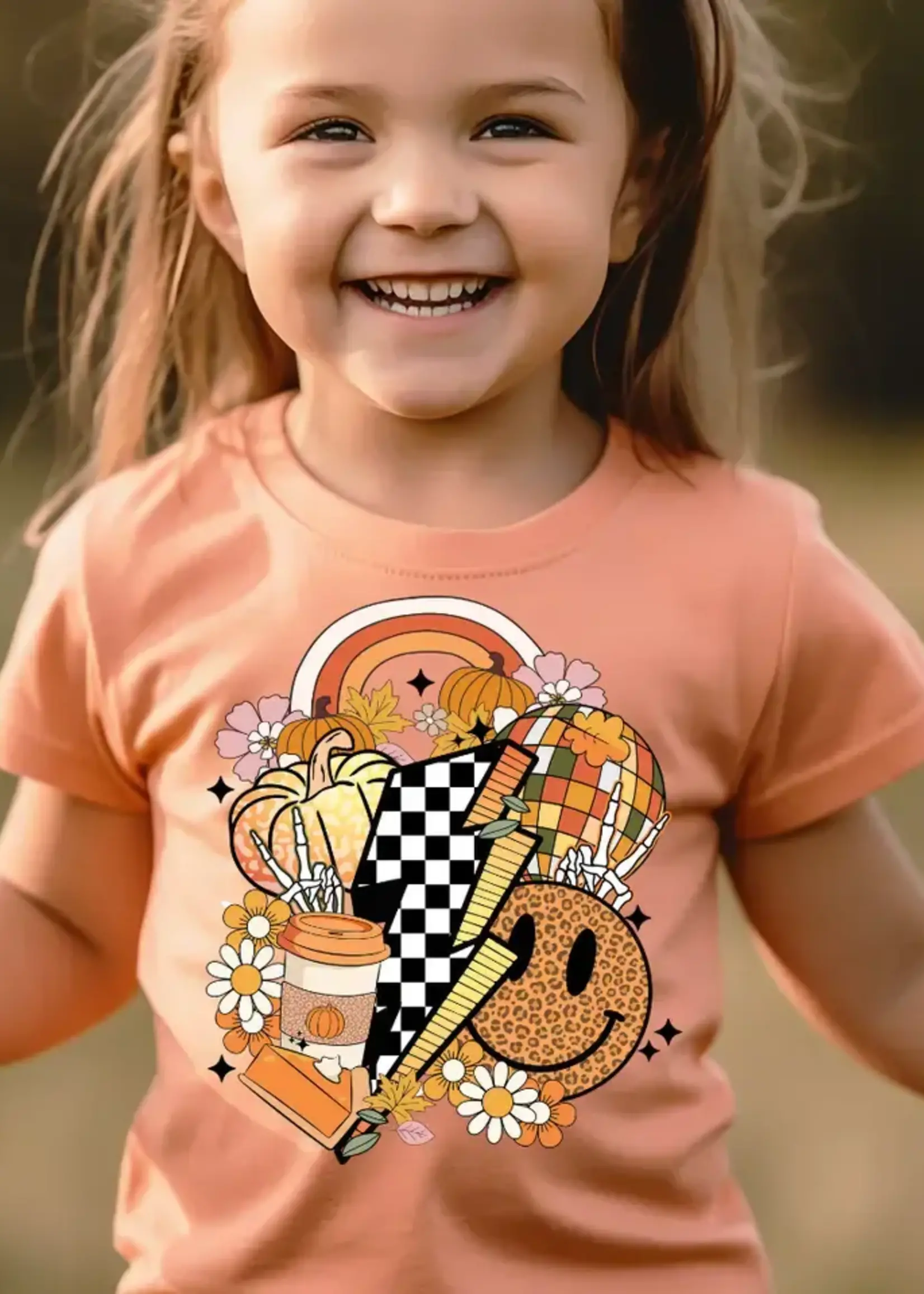 The Countryside Cottage Smiley Bolt Fall Vibes Shirt (F'24)