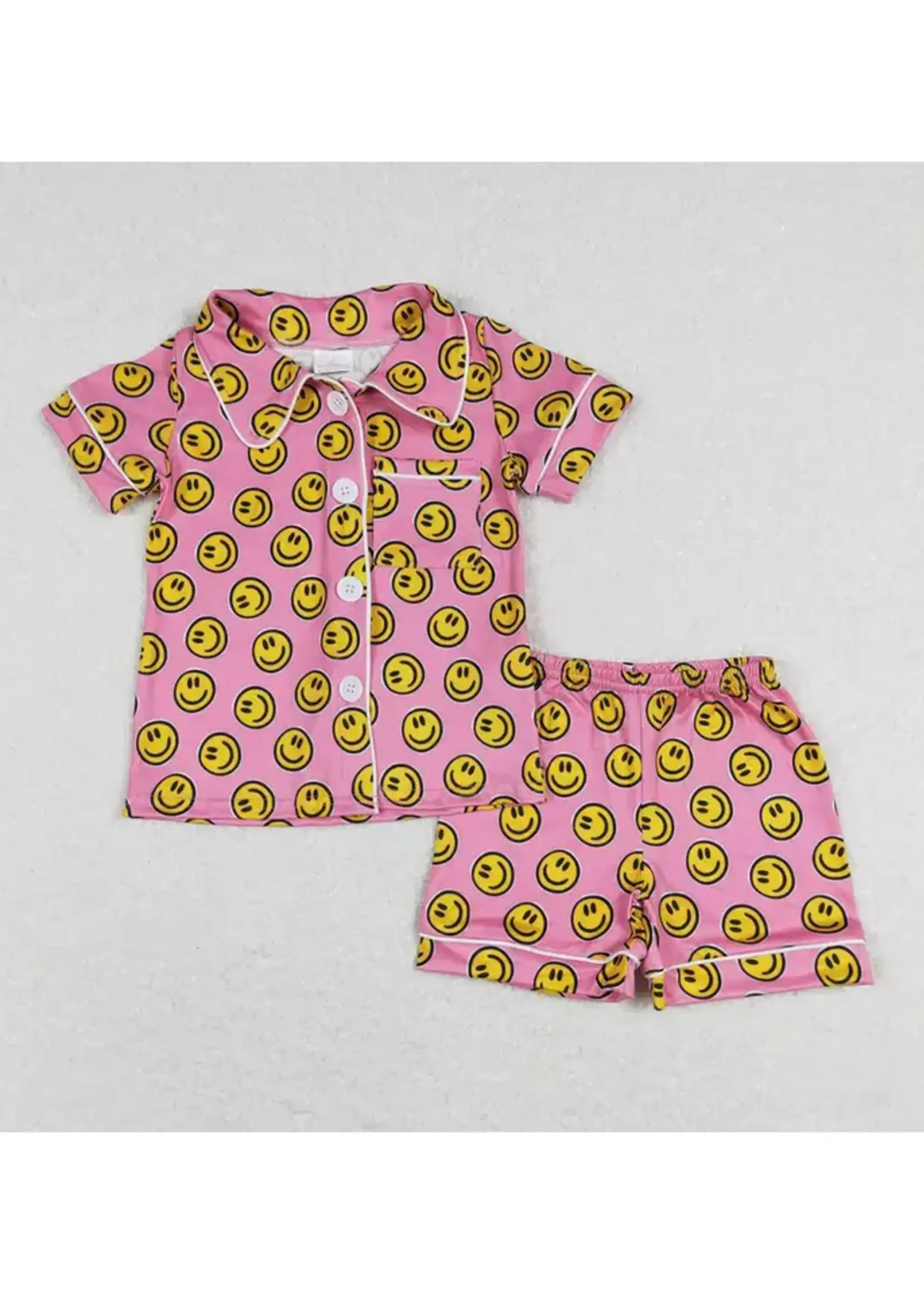 Aire Couture Pink Smiley Tween PJ Set (F'24)