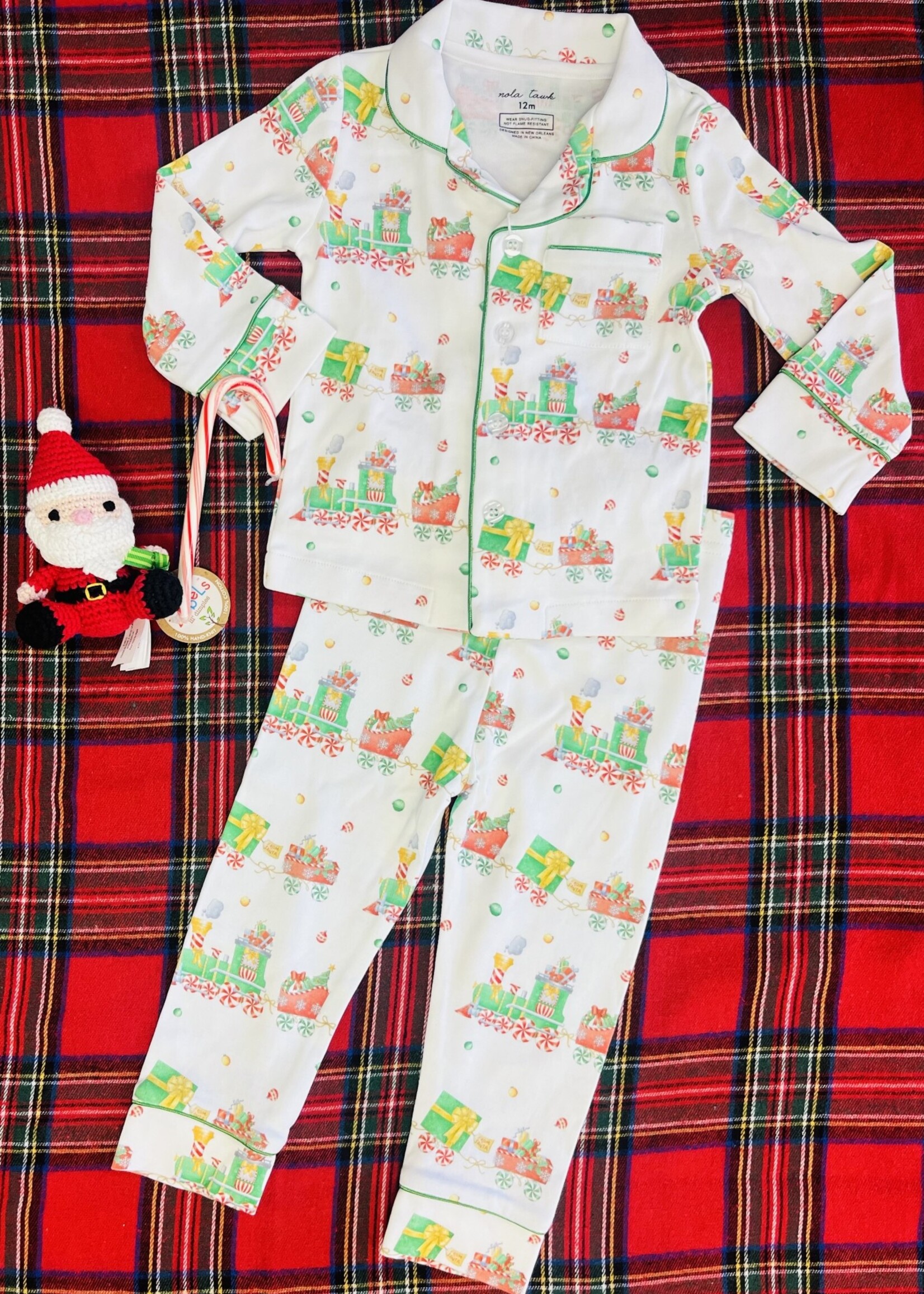 Nola Tawk 'Santa's Sweet Express' Organic PJ's (C'24)