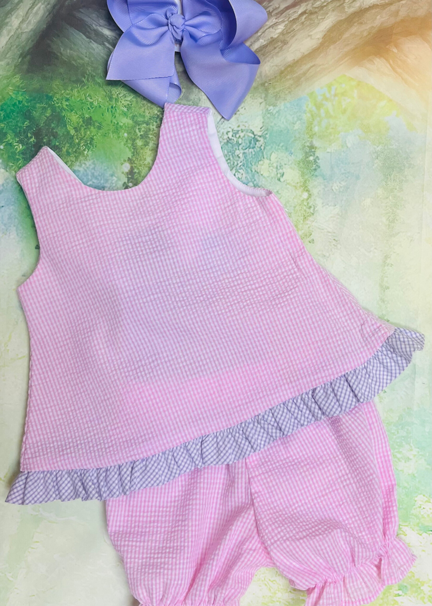 Funtasia Too Pink/Lavender Seersucker Popover Set-45086 (S'25)