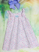 Funtasia Too Lavender Floral Tie Dress-73861 (S'25)